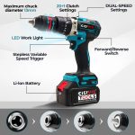 120Nm Lithium-Ion Cordless Impact Drill Kit