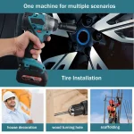 2000Nm 21V Brushless Cordless Impact Wrench Kit