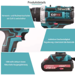 Brushed Cordless Drill 25Nm 10mm