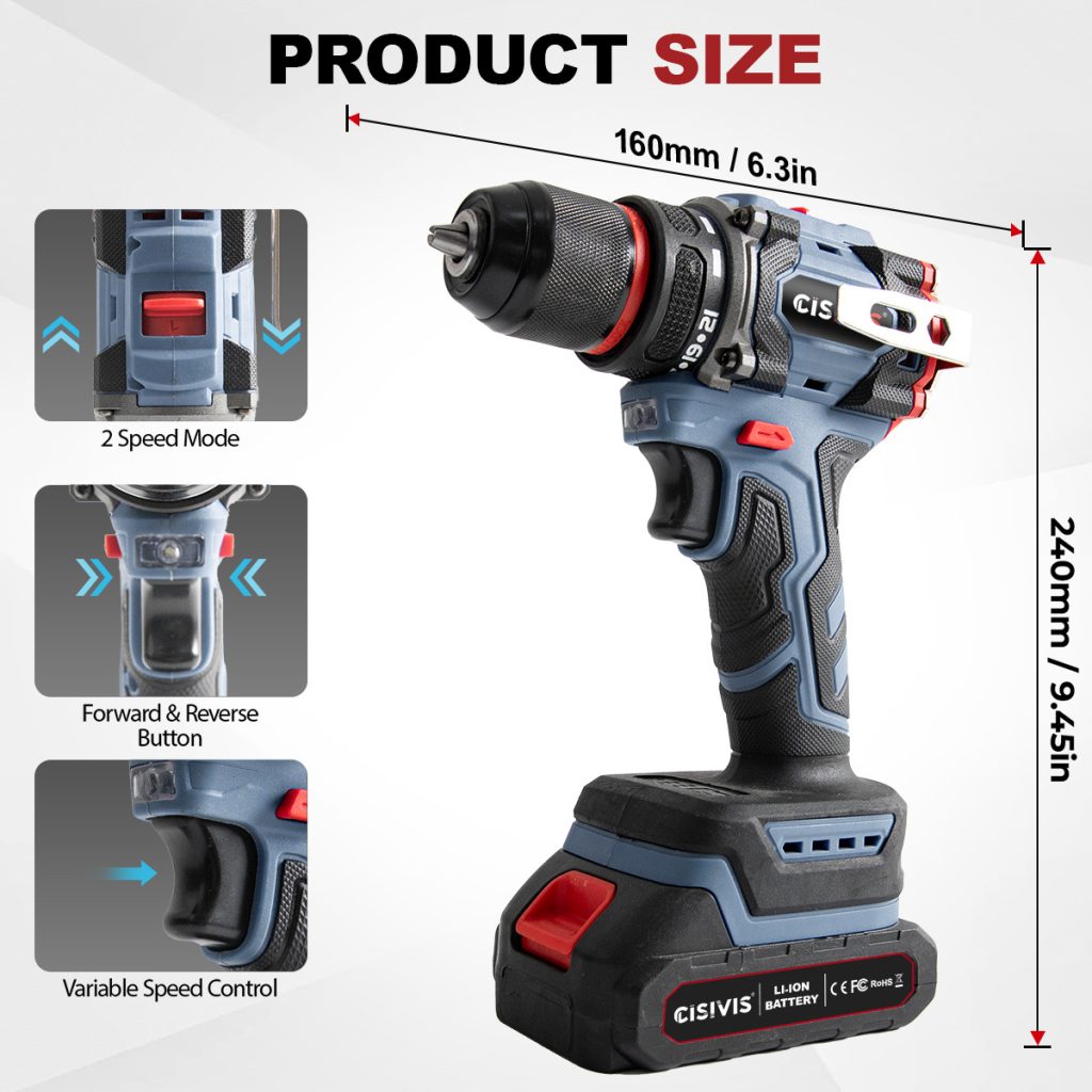 65Nm Cordless Brushless Drill