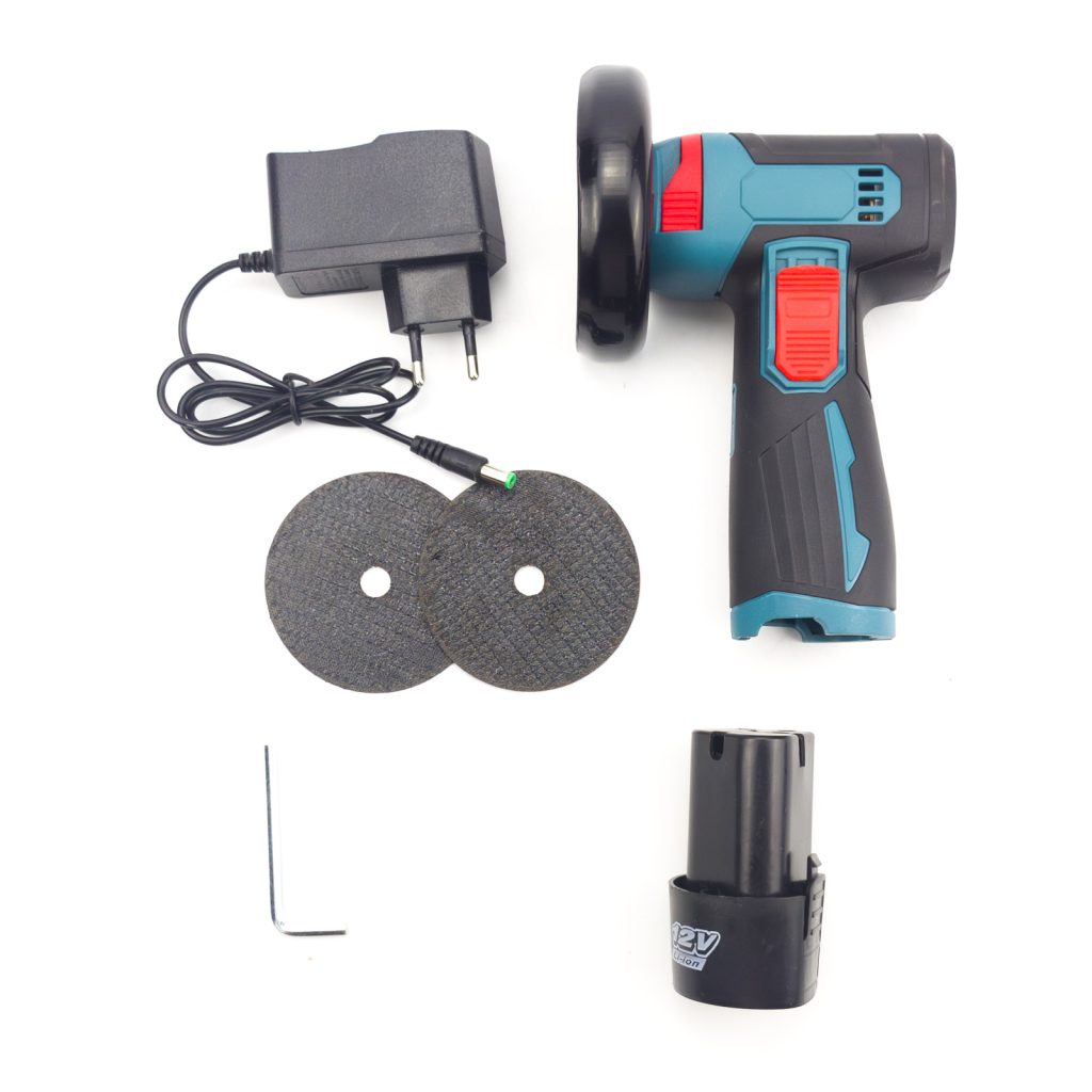 Cordless Angle Grinder 12V 19500rpm 75mm Brushed