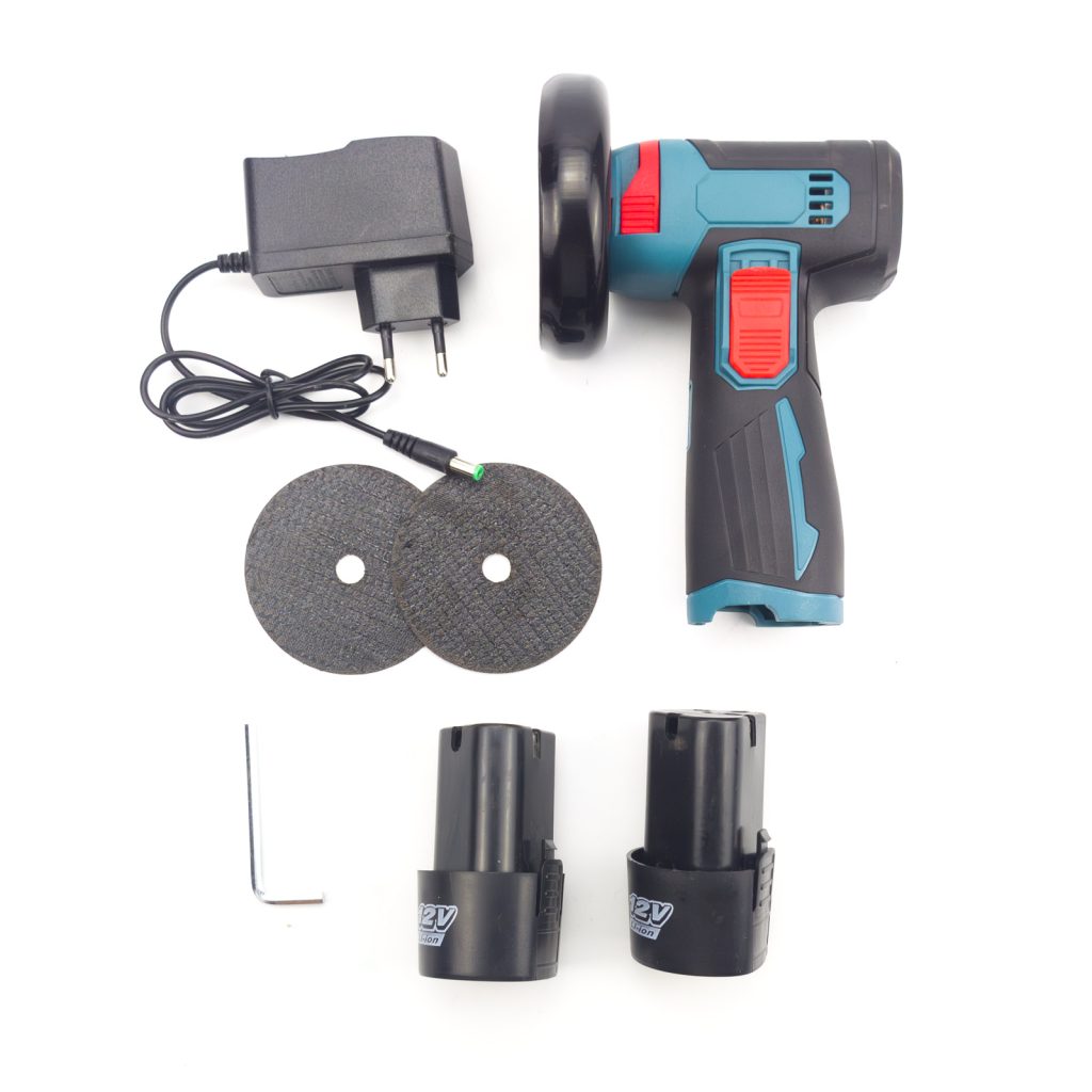 Cordless Angle Grinder 12V 19500rpm 75mm Brushed