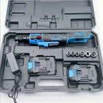 CISIVIS 21V Brushed Motor Cordless Ratchet Wrench 3/8 – 2 Batteries & Charger Kit