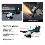 Cordless Angle Grinder 21V 9000rpm 125mm