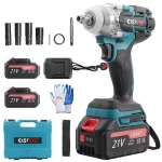 Cordless Impact Wrench Kit 21V 300N·M Brushless 1/2”Blue