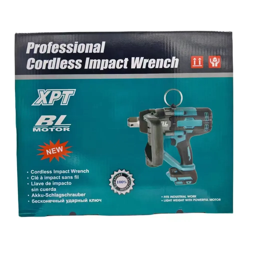 Cordless Impact Wrench 21V 3000N·m Brushless Motor with Dual Battery Pack