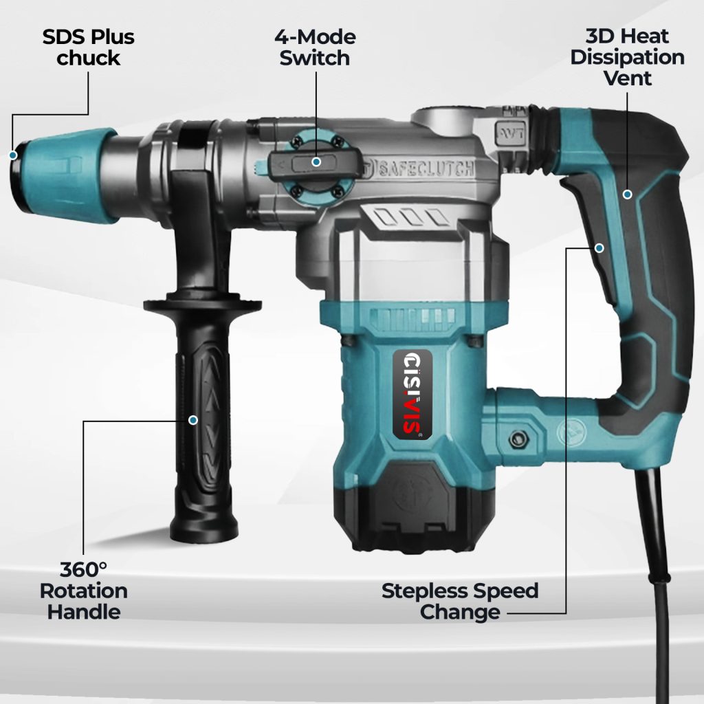 1100W 900r/min Electric Corded Rotary Hammer