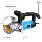 156mm Single Blade Electric Concrete Cutter – 1800W Wall Groove Cutting Machine