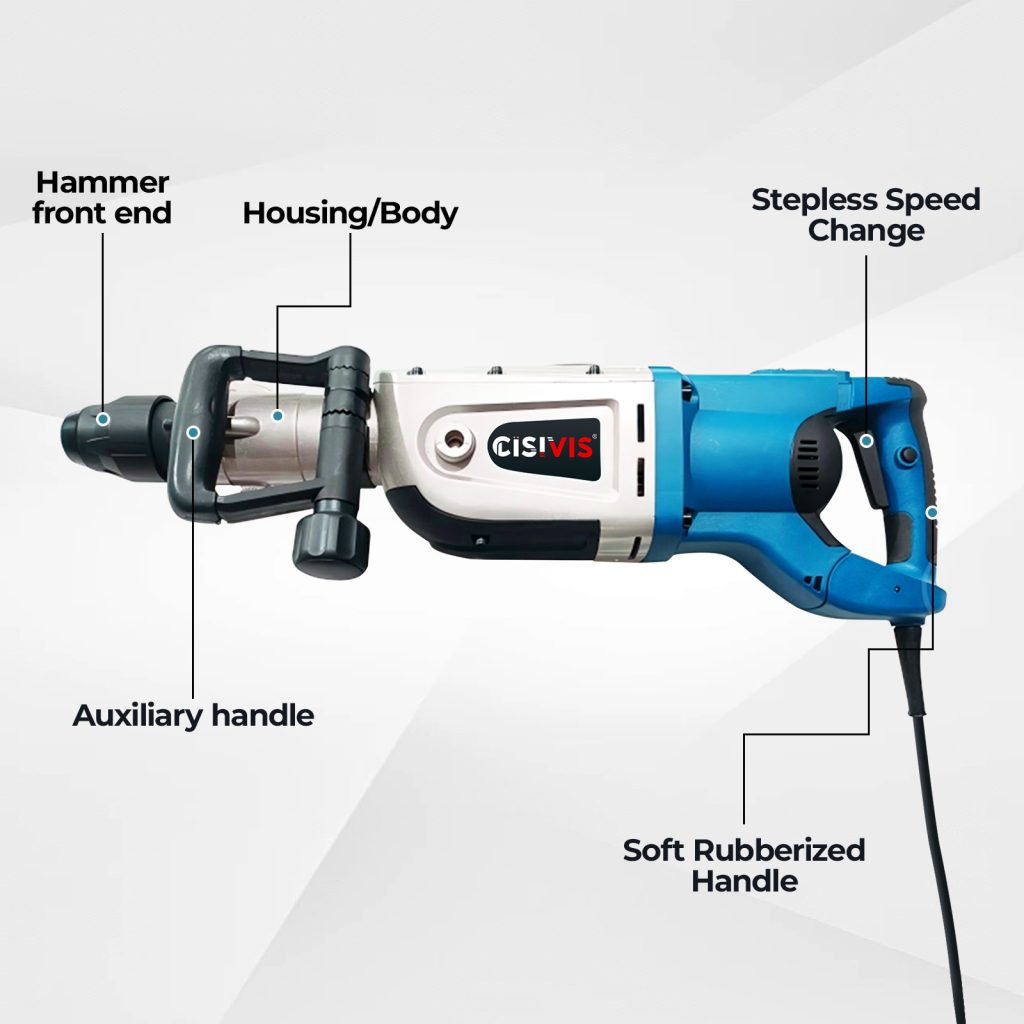 1700W 50mm Brushed Electric Jack Hammer