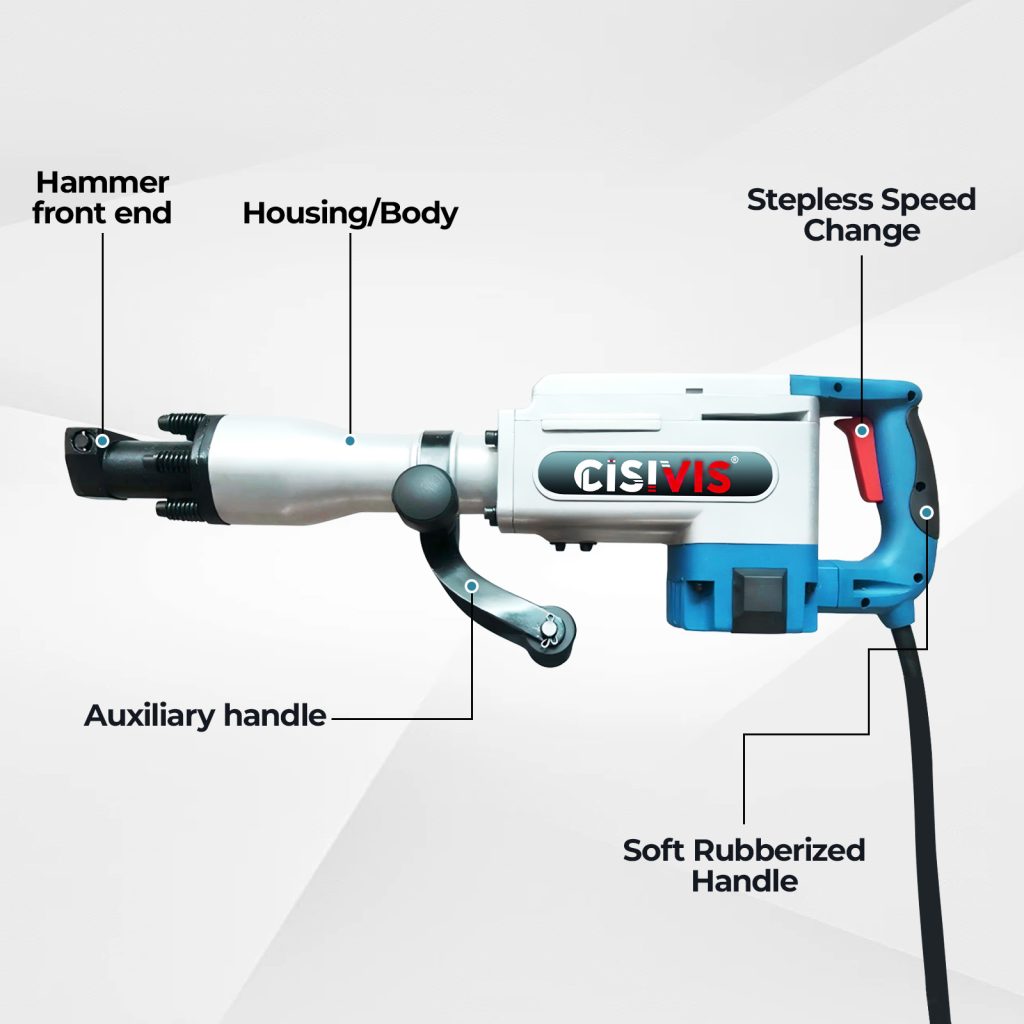 1700W Brushed Corded 30mm Electric Jack Hammer