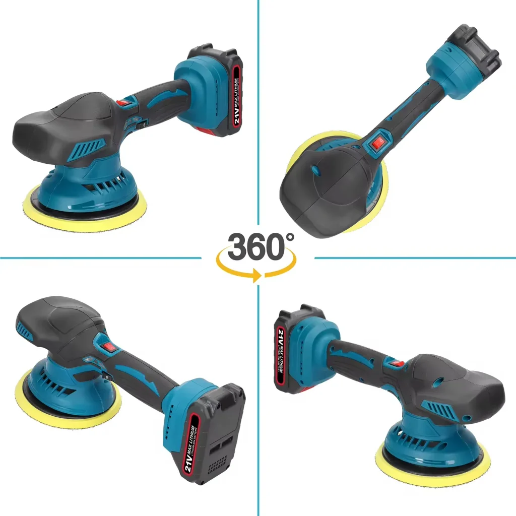 21V Cordless Dual Action Polisher – 150mm, 450W, 6-Speed Adjustable