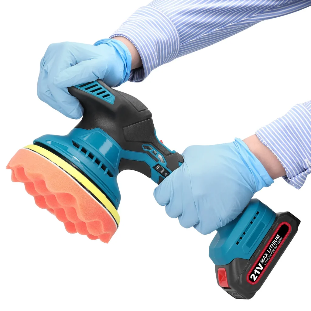 21V Cordless Dual Action Polisher – 150mm, 450W, 6-Speed Adjustable