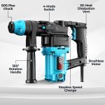 220V Corded Brushed Hammer Rotary Tool