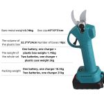 25mm Cordless Brushless Pruning Shears 21V 300W