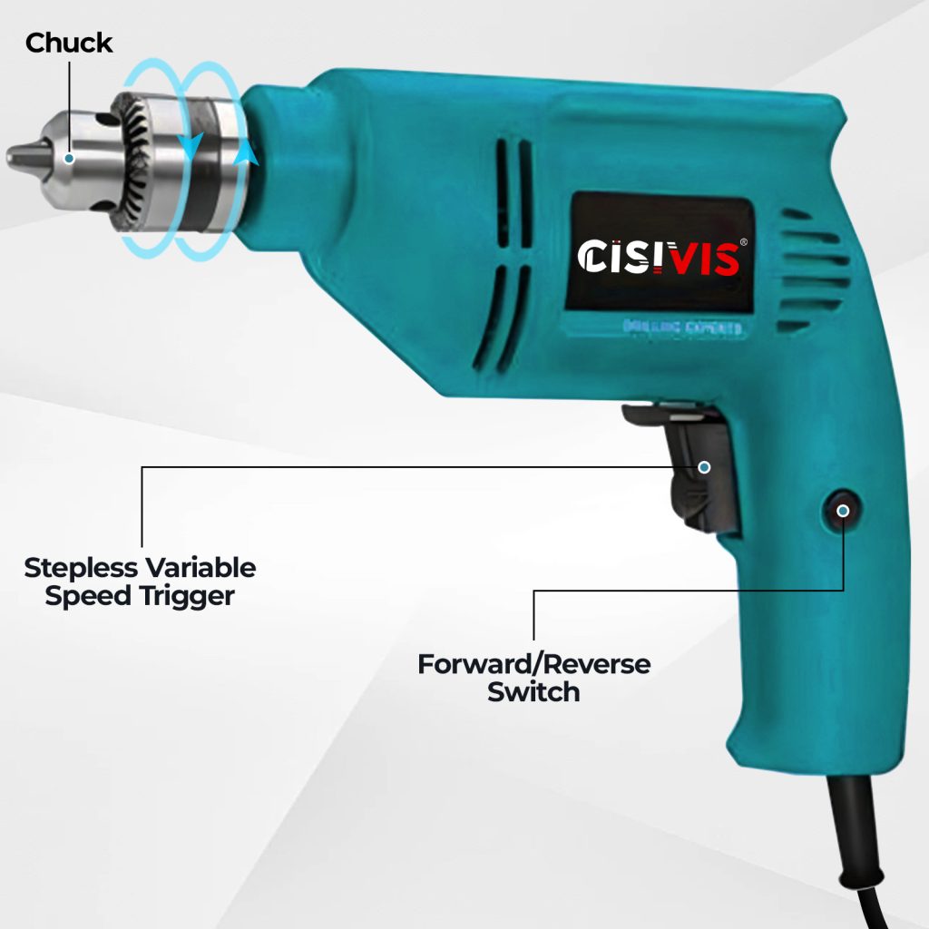 300 W Corded Electric Drill 0-3000 r/min