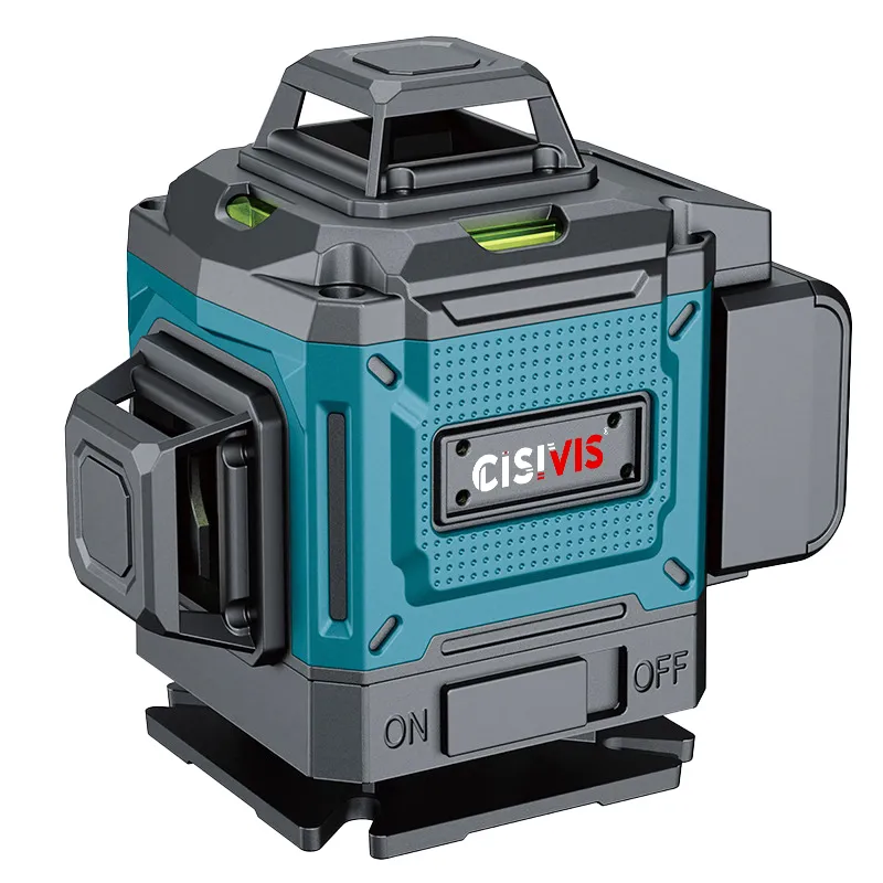 4D Laser Level 16 Lines 3.7–4.2V with Tripod, Two Batteries & Charger