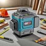 4D Laser Level 16 Lines 3.7–4.2V with Tripod, Two Batteries & Charger