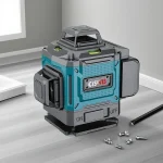 4D Laser Level 16 Lines 3.7–4.2V with Tripod, Two Batteries & Charger