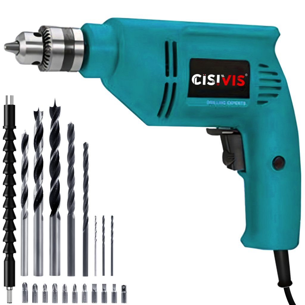 500W Electric Drills 10mm 0-3000r/min