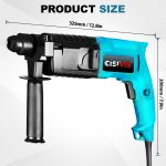 500w 0-850rpm Electric Rotary Hammer Kit