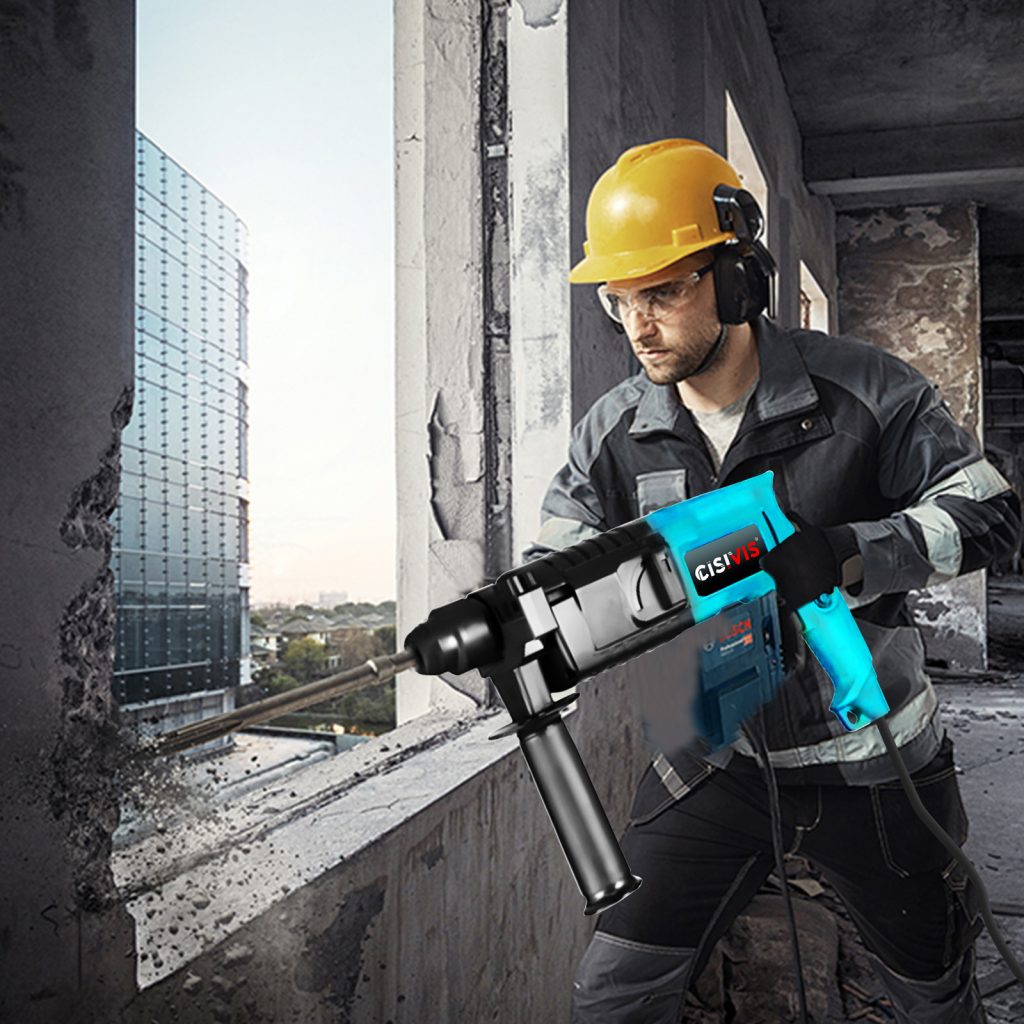 500w 0-850rpm Electric Rotary Hammer Kit