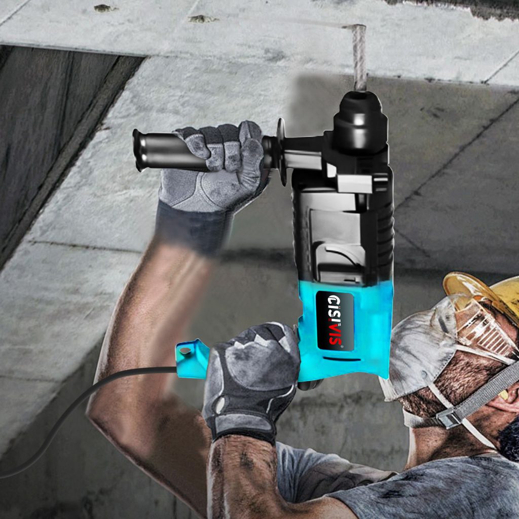 500w 0-850rpm Electric Rotary Hammer Kit