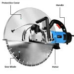 520 Single Blade Electric Concrete Cutter – 3000W Wall Groove Cutter
