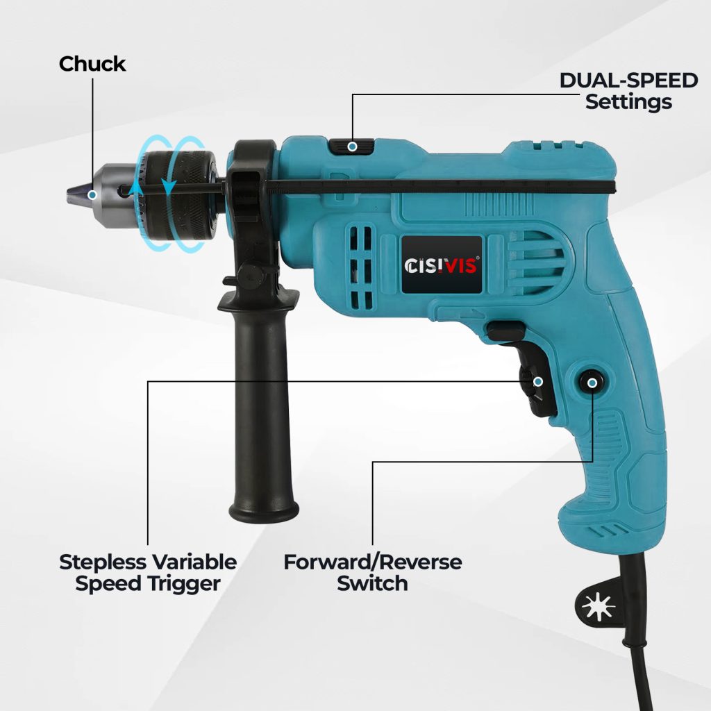 550w 3250RPM CordedElectric Impact Drills Set