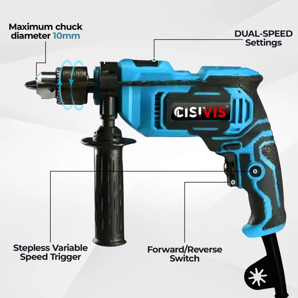 710W 13mm Electric Impact Drills 0-3000 r/min