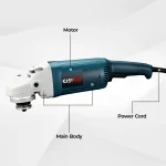 Brushed Corded Angle Grinder 2100W 6500rpm