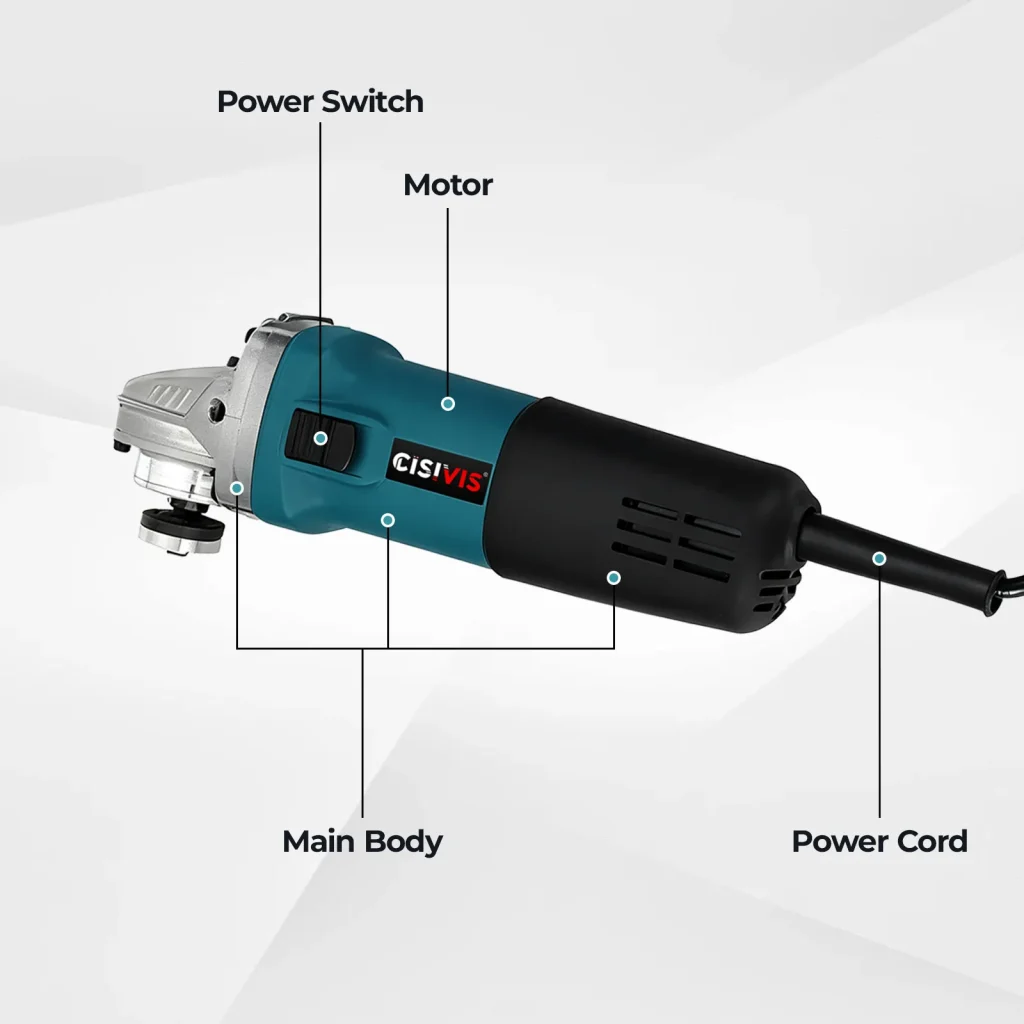 Brushed Corded Angle Grinder 400W 11000rpm