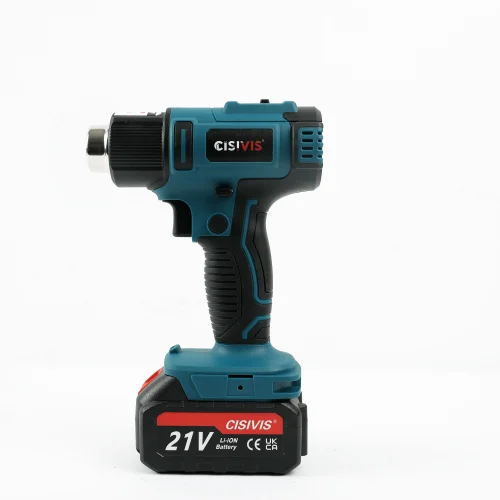 Brushless Cordless Heat Gun 21V, 300W with Digital Display & 4 Nozzles