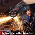 Cordless Angle Grinder 12V 19500rpm 75mm Brushed