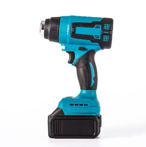 Cordless Heat Gun 21V, Digital Display, 0–500°C, 200 L/min (2 Batteries & Charger)