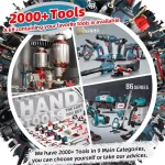 Cordless Heat Gun 21V, Digital Display, 0–500°C, 200 L/min (2 Batteries & Charger)