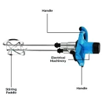 Double Rod Electric Mixer 2500W 800RPM