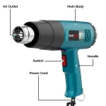 Electric Heat Gun 2000W with 4 Nozzles
