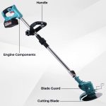 Brushed Cordless Grass Trimmer 21V 200W