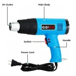 Reset Protector Electric Heat Gun 2000W Variable Temperature – Model J-RFQ005