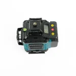 16-Line Green Laser Level with Tripod, 2 Batteries & Charger – Self Leveling, 515nm Beam