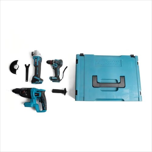 3-Piece Power Tool Set with 2 Batteries & 1 Charger