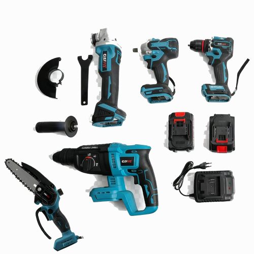 CISIVIS 5-Piece Power Tool Set With Battery Level Indicator