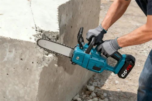 How to Enlarge an Opening with a Concrete Chain Saw